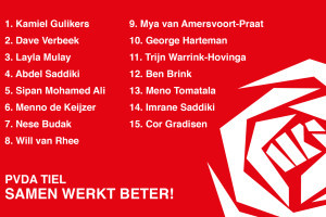 PvdA Tiel heeft kandidatenlijst vastgesteld