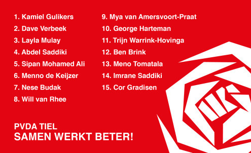PvdA Tiel heeft kandidatenlijst vastgesteld